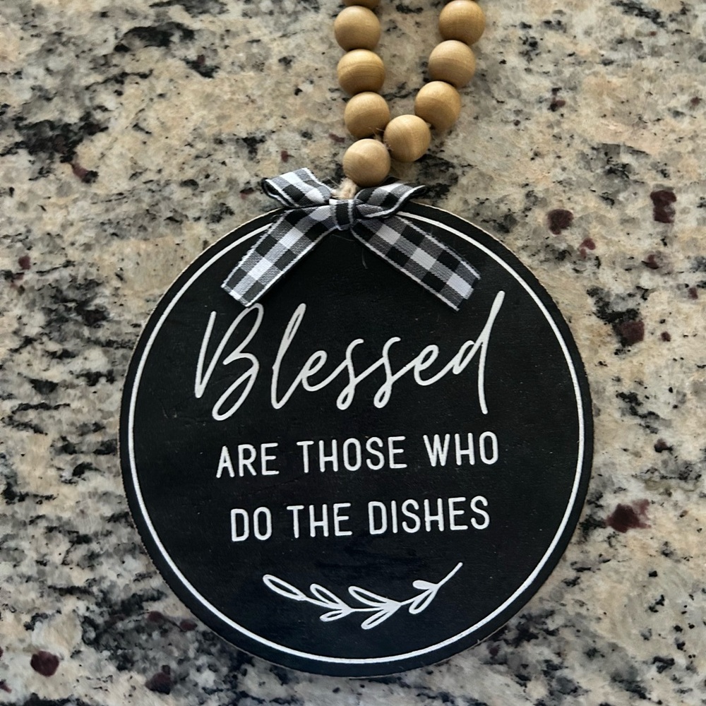 Black and White Decorative Hanging Sign